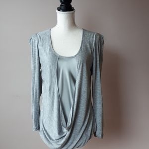 Bordeaux grey top